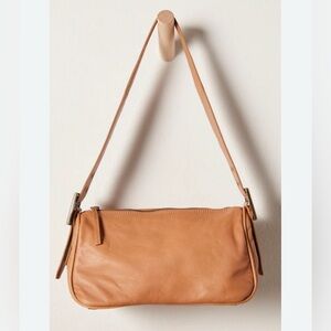 Free People NWT leather tan medium size shoulder bag
